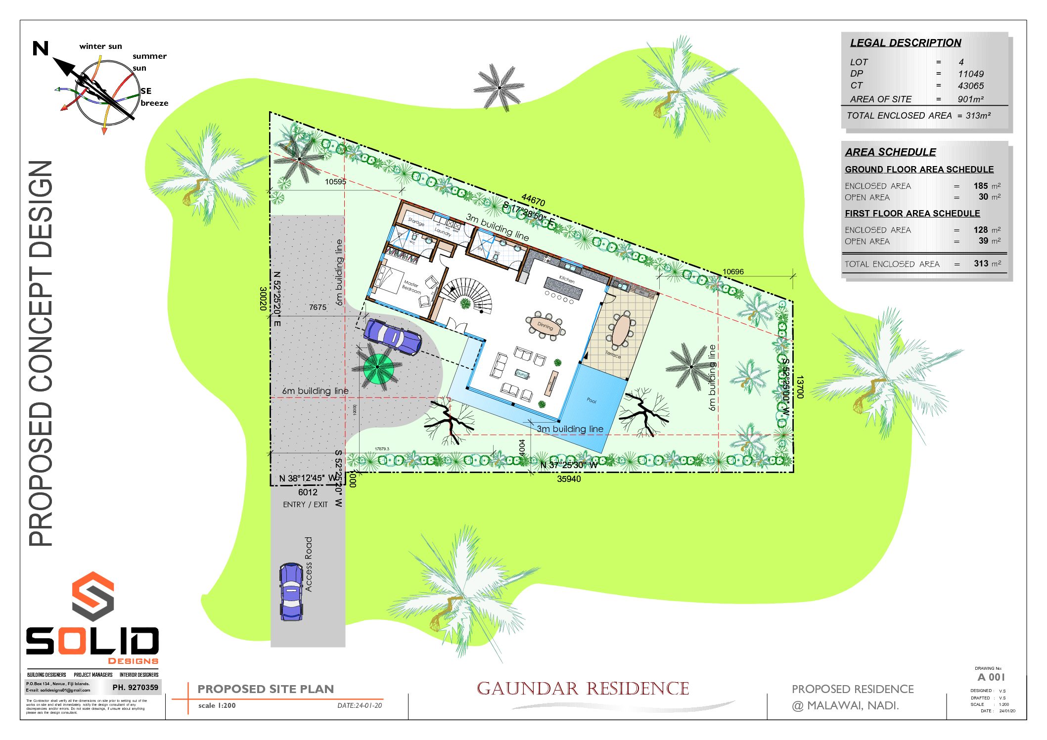 A001 PROPOSED SITE PLAN