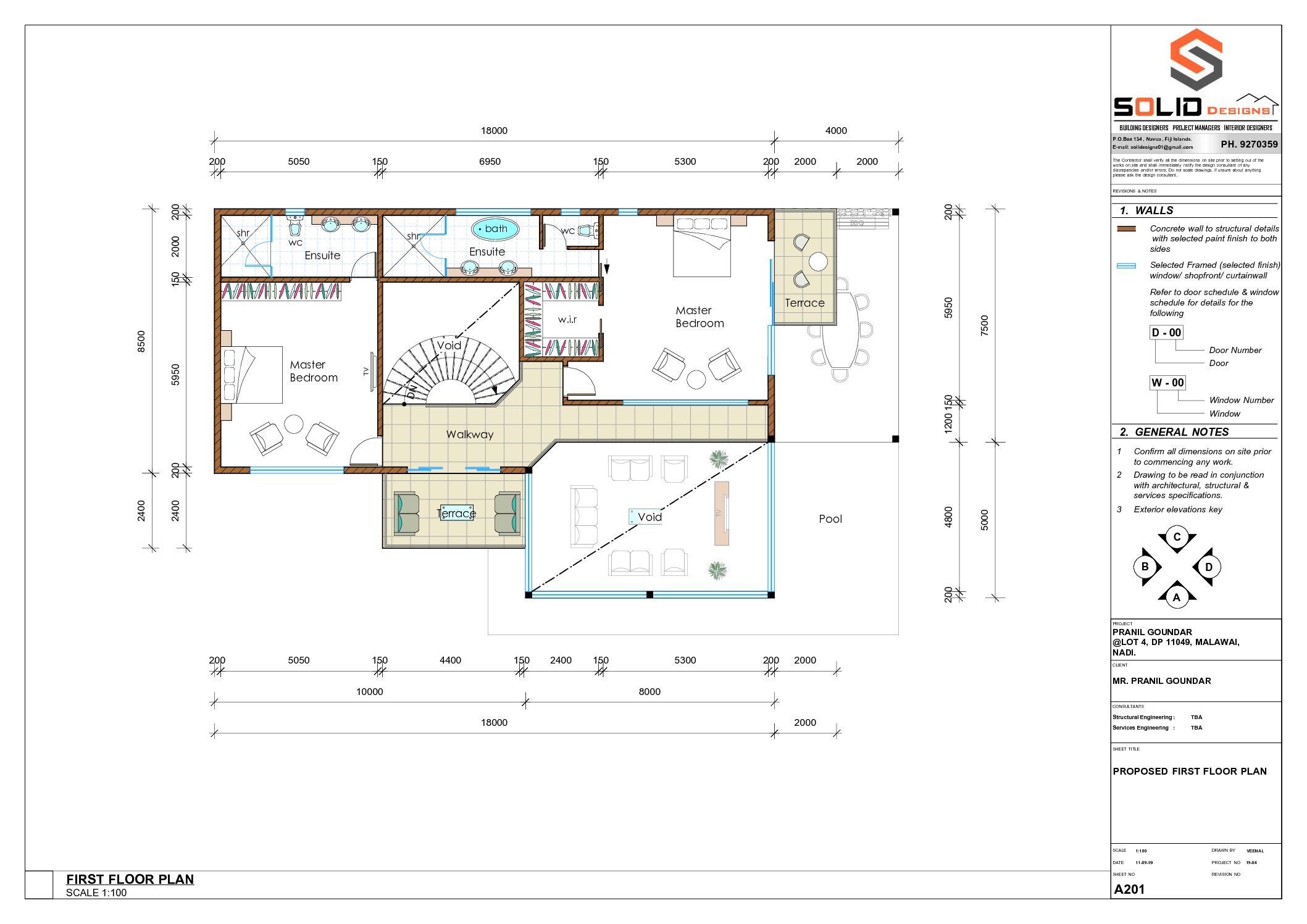 A201 PROPOSED FIRST FLOOR PLAN